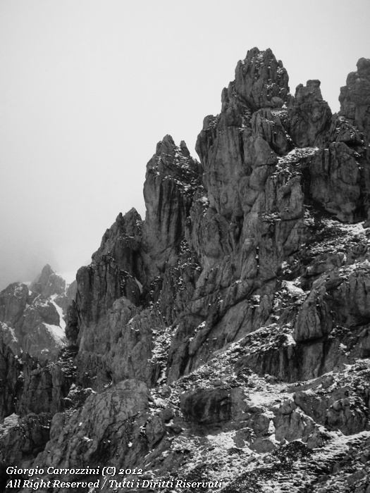 Fotografie del Gran Sasso in Bianco e Nero