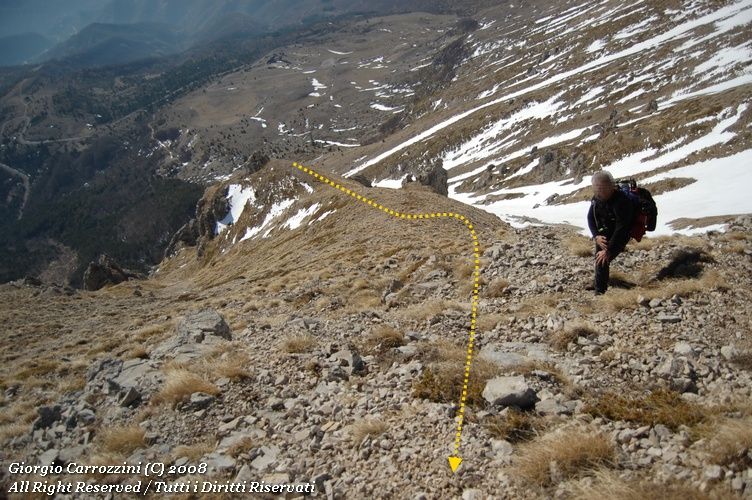 Cima del Lago e Punta di Prato Pulito per il Canalone dei Mezzi Litri