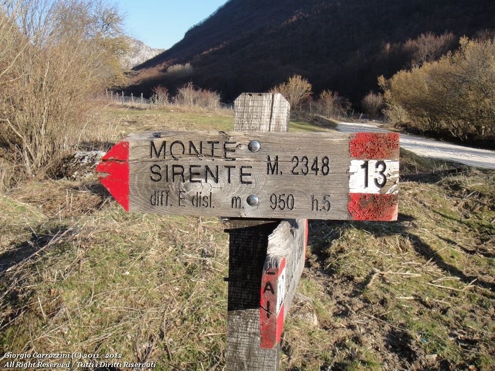 Monte Sirente (2348 m) dalla Val d'Arano