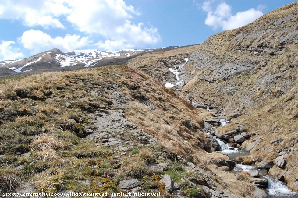 Cime della Laghetta dalle Cascate delle Cento Fonti