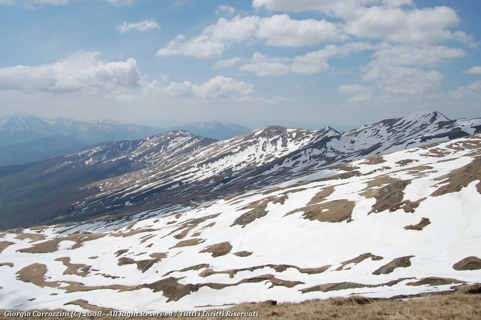 Cime della Laghetta dalle Cascate delle Cento Fonti