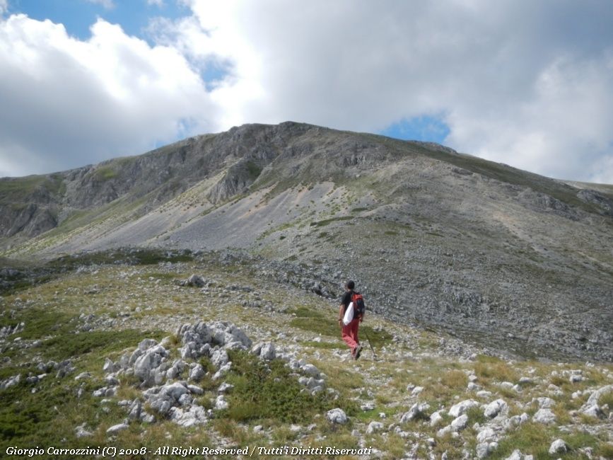 Monte della Corte (2182 m) dalle Sorgenti del Tasso