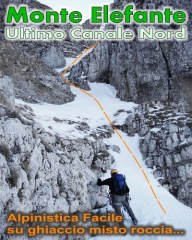 Monte Elefante, ultimo canalino parete nord