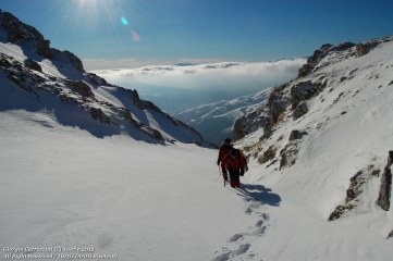 Percorso salita al Pizzo di Camarda (2332 m) per lo Iaccio S. Pietro